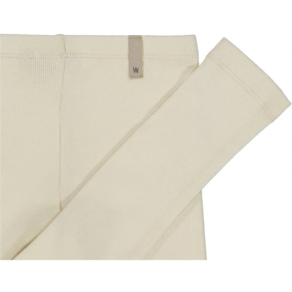 Rib Leggings - eggshell