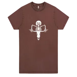 Riding Bones (Stone Wash Burgandy)
