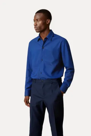 Sea Blue Cotton Shirt