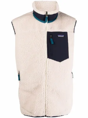 shearling gilet