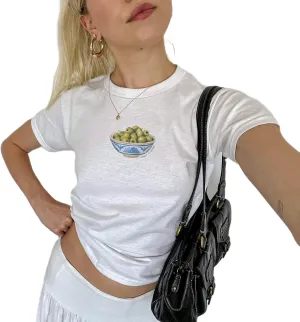 Short Sleeve Graphic T Shirts for Women Teens Y2k Bow Print Aesthetic Crop Tops Cute Baby Tee Summer Fashion 2024