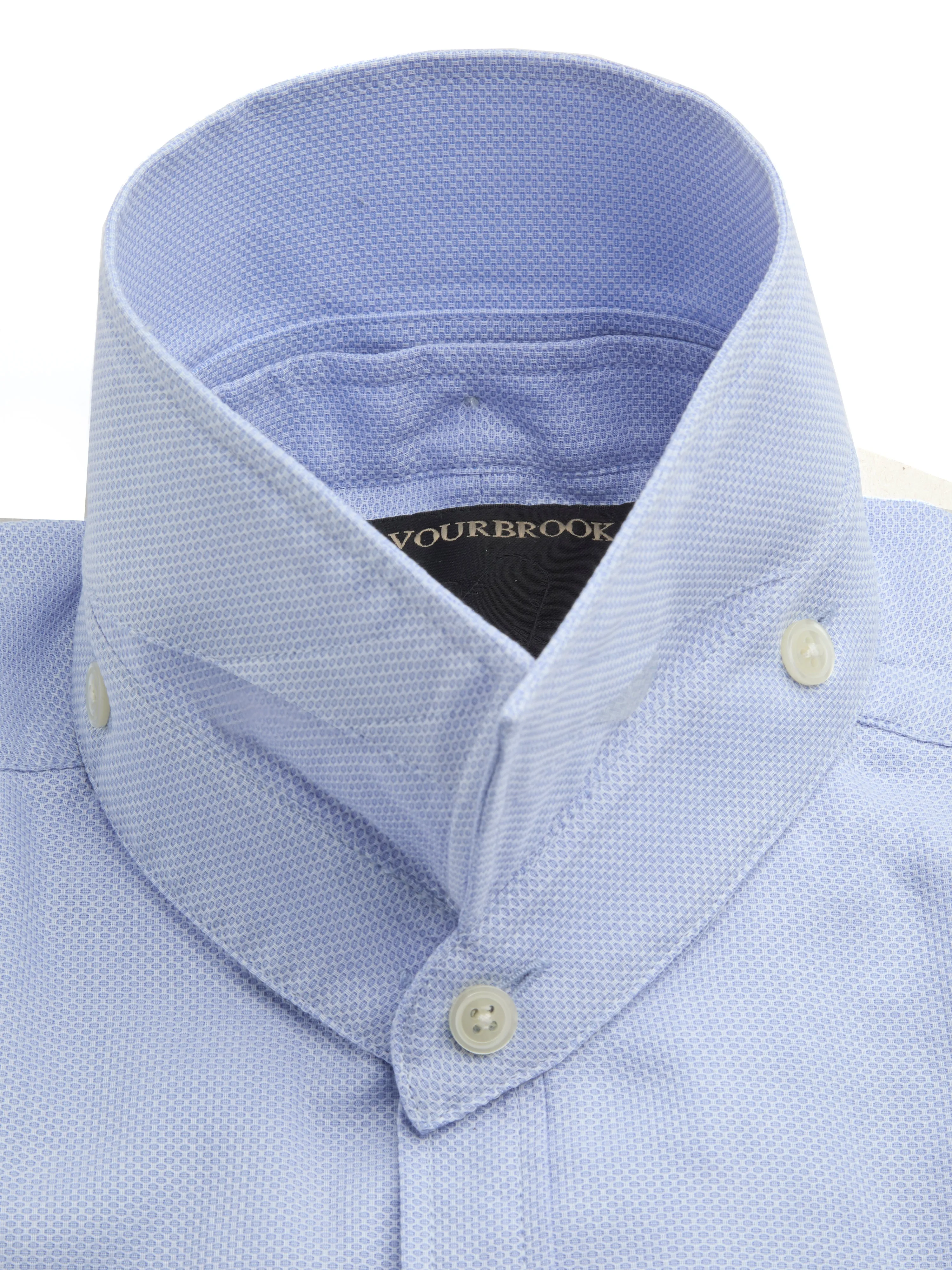 Sky Blue Sloane Cotton Bib Grandad Shirt