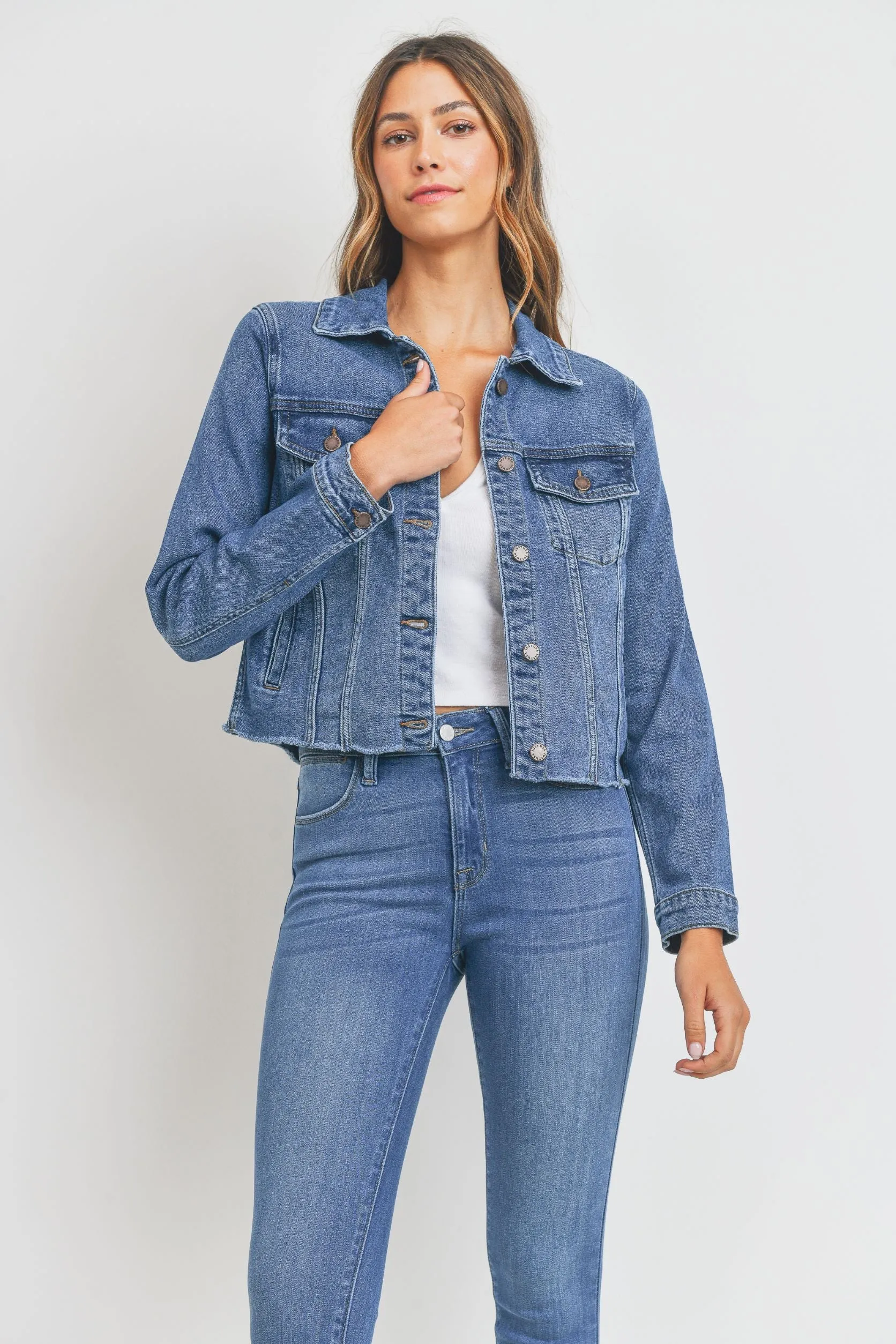 The ‘Clean Jacket W/ Fray’