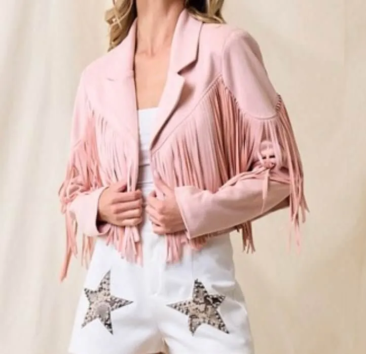 The Dutton Jackets : Suede Fringe Motto Jackets