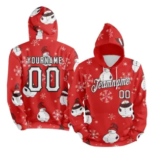 Unique Gift,Personalized Xmas Fashion Hoodies, Custom Santa Clauz Hoodies, Festive Design Hoodies, Best  Gift for Christmas