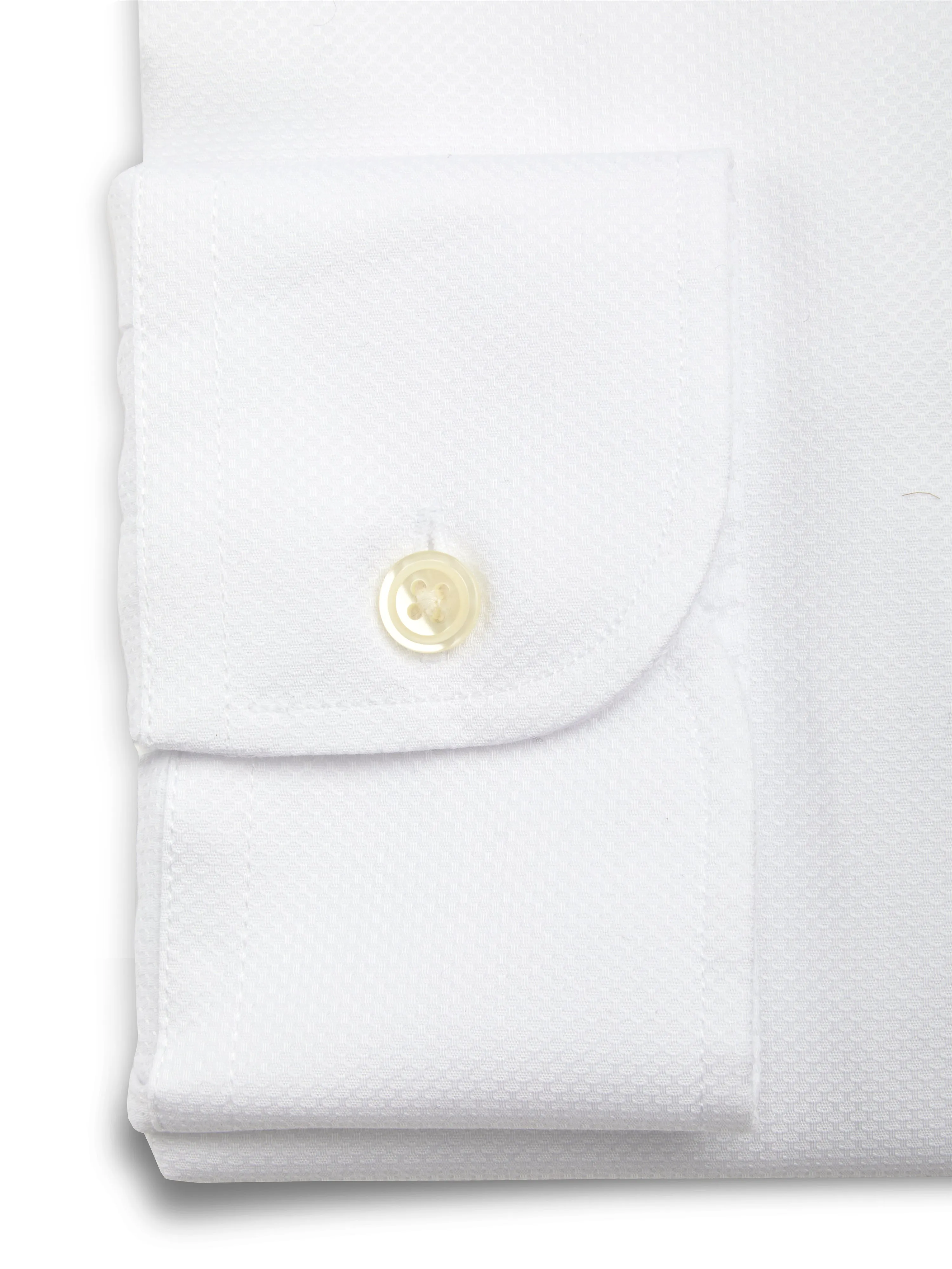 White Sloane Cotton Bib Grandad Shirt