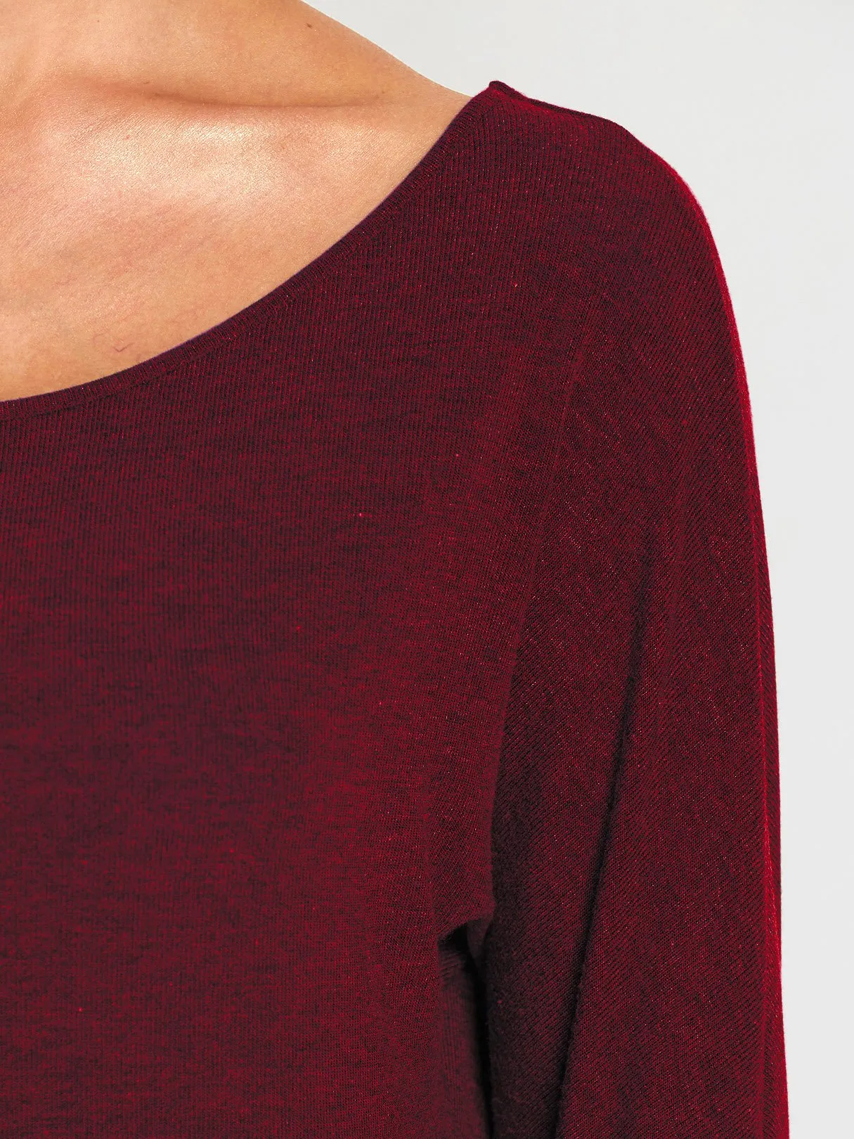 Wholesale One Shoulder Plain Long Sleeve Curved Hem Top
