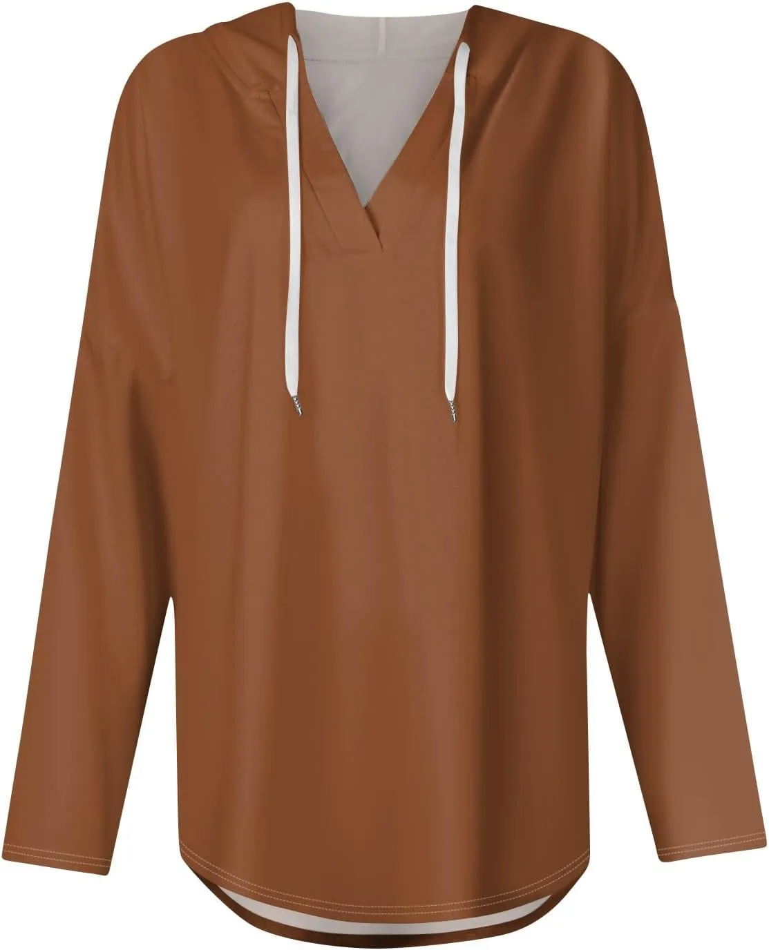 Women Hoodies Oversized Drawstring Lightweight Sweatshirts Hooded Fall Fashion 2024 Plain Tunic Hoodies