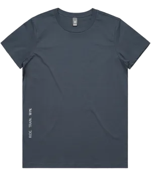 Women's Logo Tee: Petrol Blue