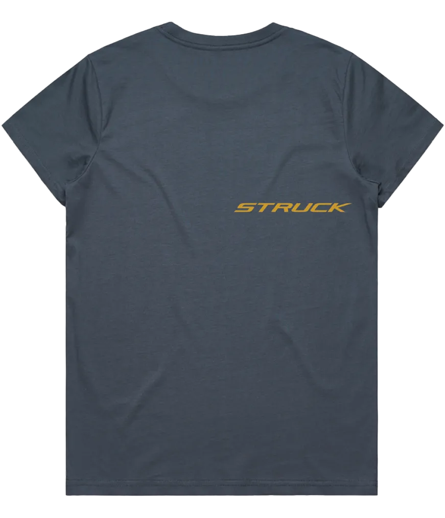 Women's Logo Tee: Petrol Blue
