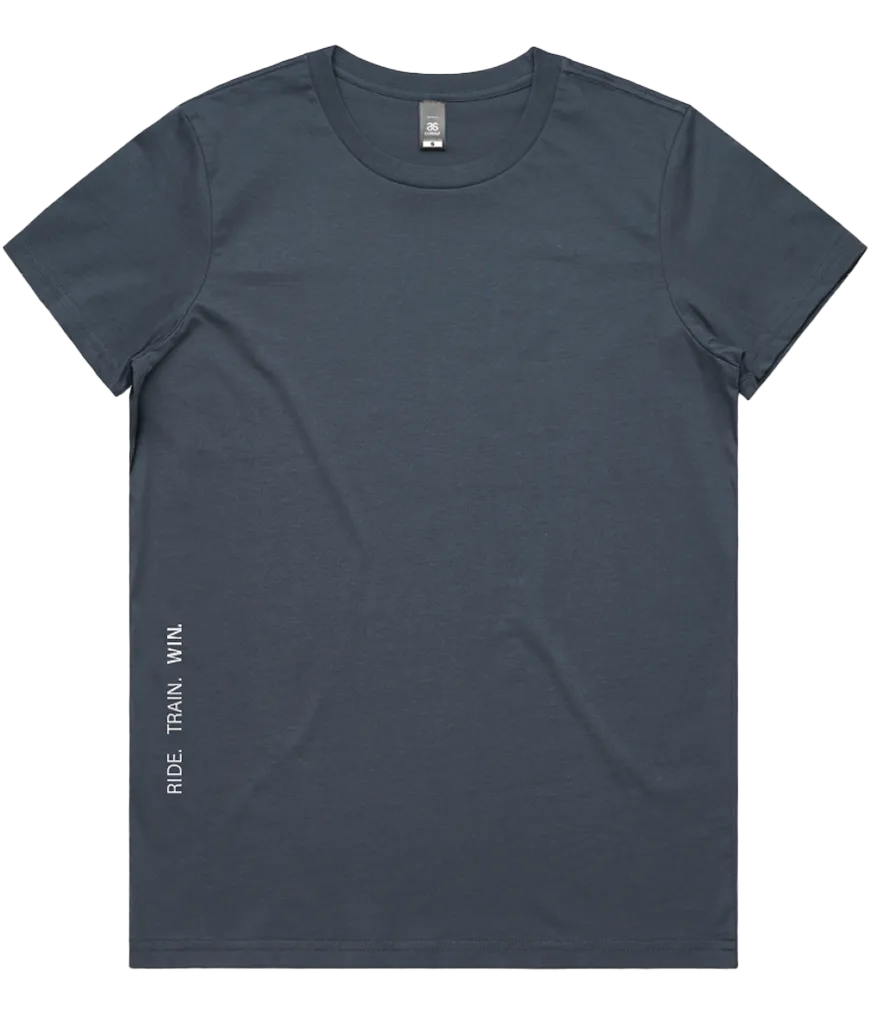 Women's Logo Tee: Petrol Blue