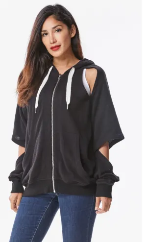 ZIANA CUT OUT ZIP UP
